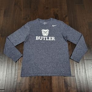 Butler University Nike Team Gear Long Sleeved Shirt Adult Medium